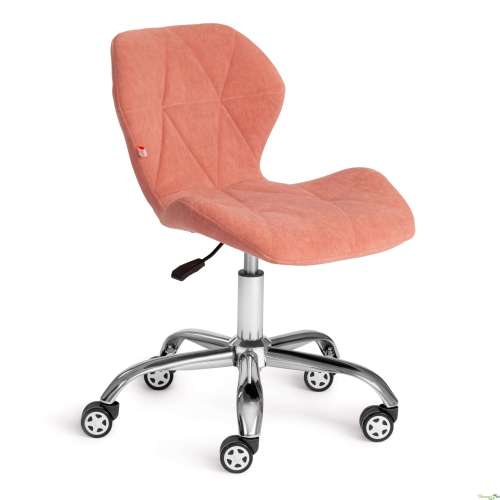 Кресло офисное "Selfi" флок (розовый 137) до 90 кг